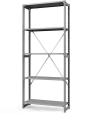 Стеллаж ТСУ 4000x1500x500 5 полок (300 кг, металл) Стеллаж ТСУ 4000x1500x500 5 полок (300 кг, металл)