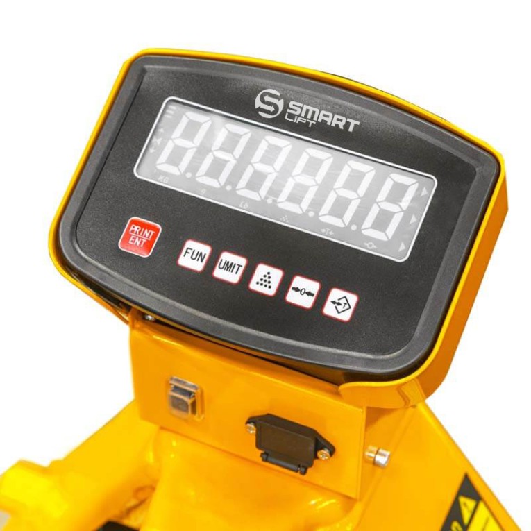 Гидравлическая тележка с весами BFC20 (г/п 2000 кг, вилы 1150x570 мм, RDP) SMARTLIFT (SMART) купить в Котласе Гидравлическая тележка с весами BFC20 (г/п 2000 кг, вилы 1150x570 мм, RDP) SMARTLIFT (SMART) купить в Котласе