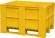 BoxPallet 1200х1000х740 мм сплошной желтый купить в Котласе