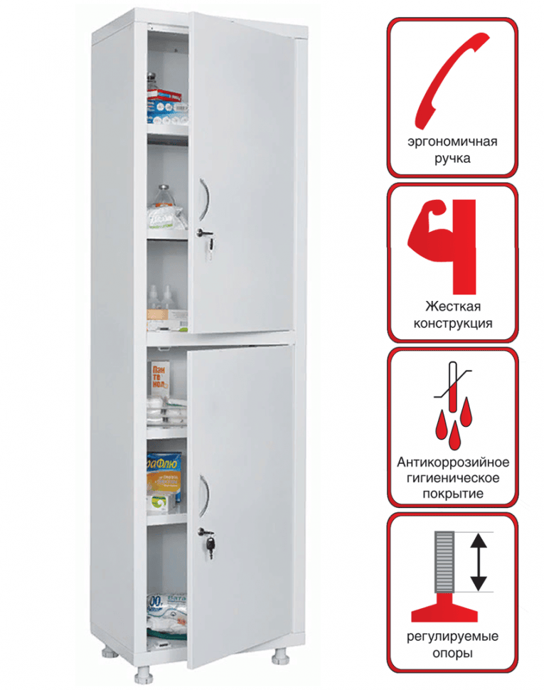 Медицинский шкаф HILFE МД 1 1657/SS купить в Котласе Медицинский шкаф HILFE МД 1 1657/SS купить в Котласе