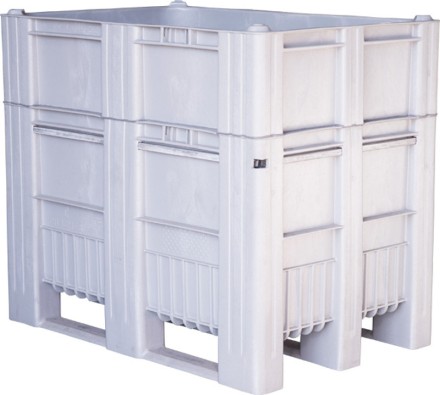 BoxPallet 1200х800х1035 сплошной, на полозьях серый купить в Котласе