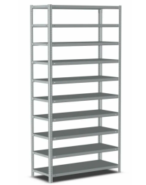Стеллаж металлический Титан МС-500 1800х700х500 10 полок