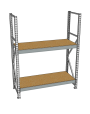 Стеллаж грузовой СГР 2000x1800x1000 2 полки (ДСП)