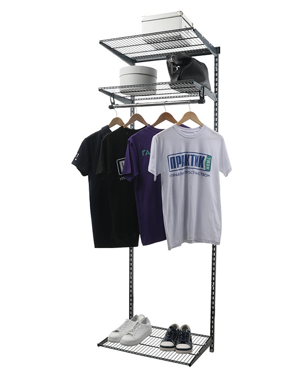 Гардеробная система Практик Home Basic G60 графит купить в Котласе Гардеробная система Практик Home Basic G60 графит купить в Котласе