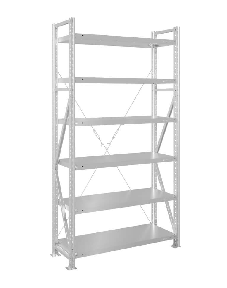 Стеллаж MS U 3000x1500x300 6 полок (150 кг, металл) купить в Котласе