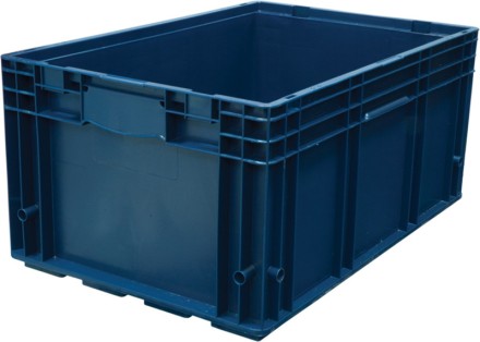 Ящик пластиковый R-KLT 6429 594х396х280 синий купить в Котласе
