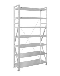 Стеллаж MS U 2000x1200x400 7 полок (280 кг, металл)