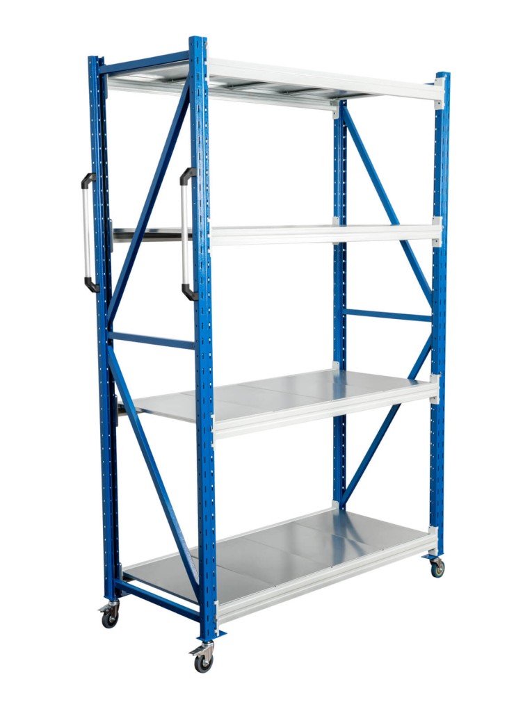 Стеллаж мобильный БиКом СТ-4 250x180x70 4 полки купить в Котласе Стеллаж мобильный БиКом СТ-4 250x180x70 4 полки купить в Котласе