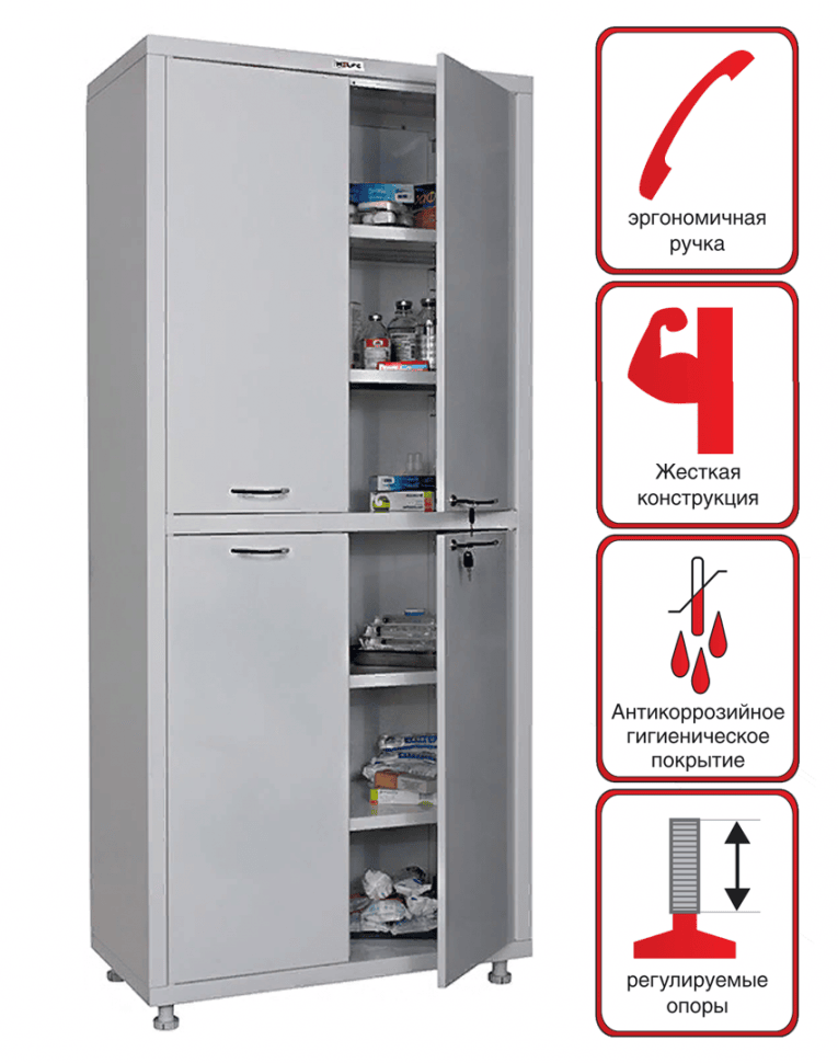 Медицинский шкаф Hilfe МД 2 1780/SS купить в Котласе Медицинский шкаф Hilfe МД 2 1780/SS купить в Котласе