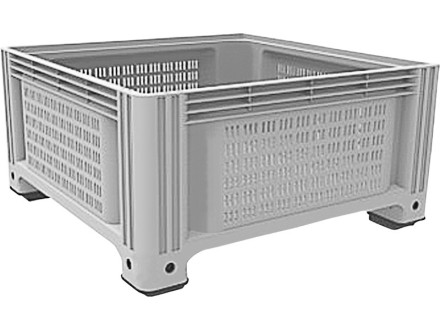 D-Box 1130 P 1130x1130x580 мм перфорированный серый на ножках купить в Котласе