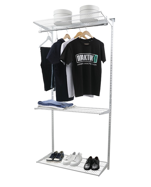 Гардеробная система Практик Home Basic G90 белая купить в Котласе Гардеробная система Практик Home Basic G90 белая купить в Котласе