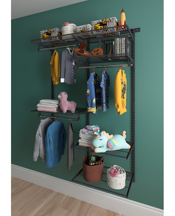 Гардеробная система Практик Home Optima G120 графит купить в Котласе Гардеробная система Практик Home Optima G120 графит купить в Котласе