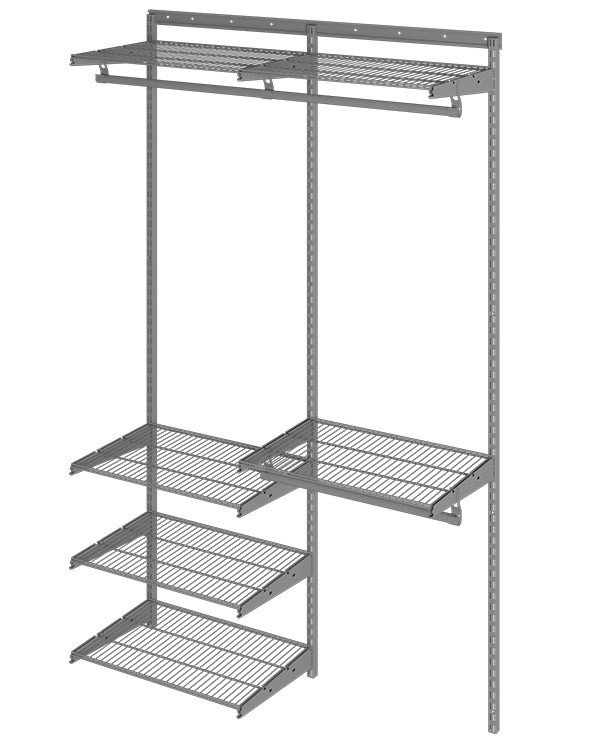 Гардеробная система Практик Home Optima G120 графит купить в Котласе Гардеробная система Практик Home Optima G120 графит купить в Котласе