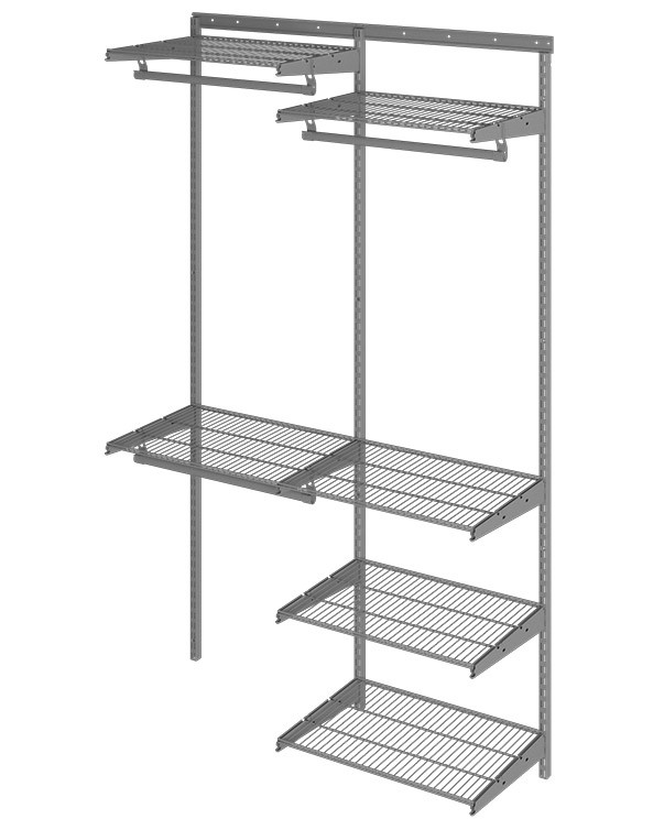 Гардеробная система Практик Home Optima G120 графит купить в Котласе Гардеробная система Практик Home Optima G120 графит купить в Котласе