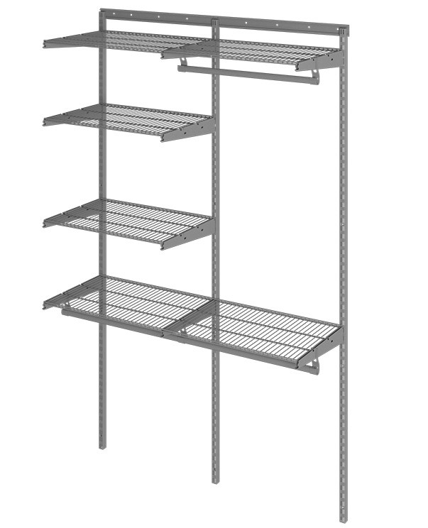 Гардеробная система Практик Home Optima G120 графит купить в Котласе Гардеробная система Практик Home Optima G120 графит купить в Котласе