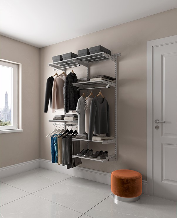 Гардеробная система Практик Home Optima G120 графит купить в Котласе Гардеробная система Практик Home Optima G120 графит купить в Котласе