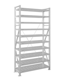 Стеллаж MS U 2500x1500x400 10 полок (250 кг, перф)