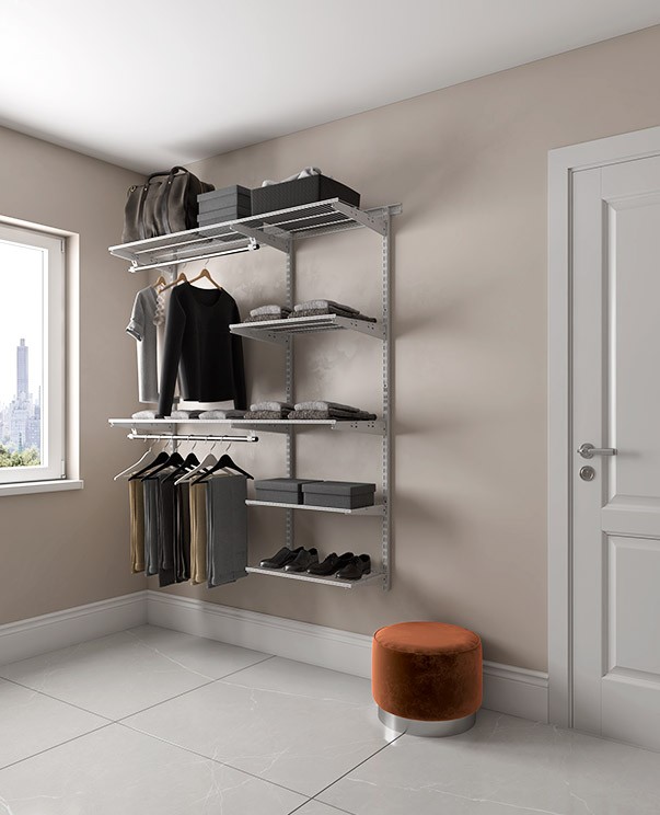 Гардеробная система Практик Home Optima G150 белая купить в Котласе