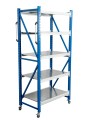 Стеллаж мобильный БиКом СТ-4 300x180x40 5 полок