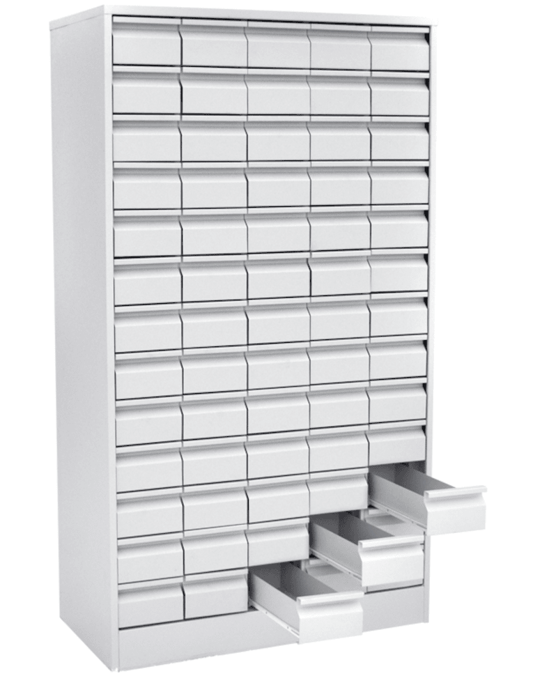 Шкаф картотечный для библиотечных карточек (65 ящиков) купить в Котласе