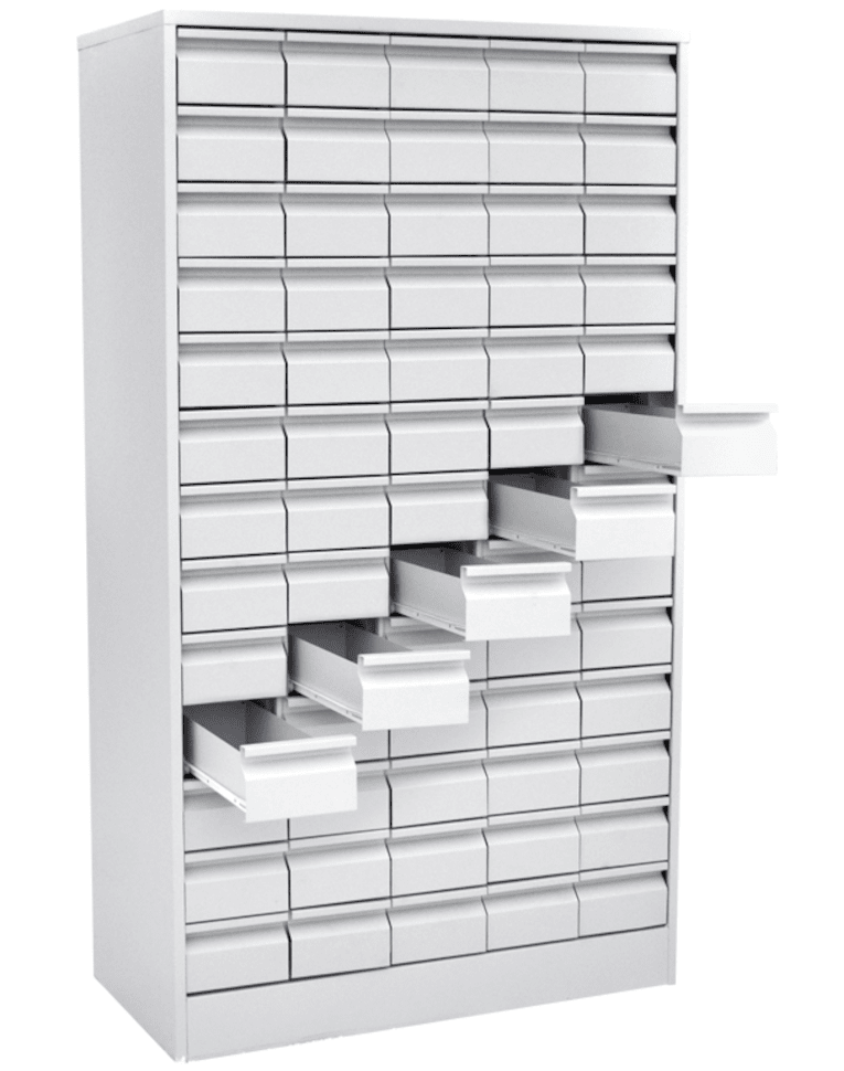 Шкаф картотечный для библиотечных карточек (65 ящиков) купить в Котласе