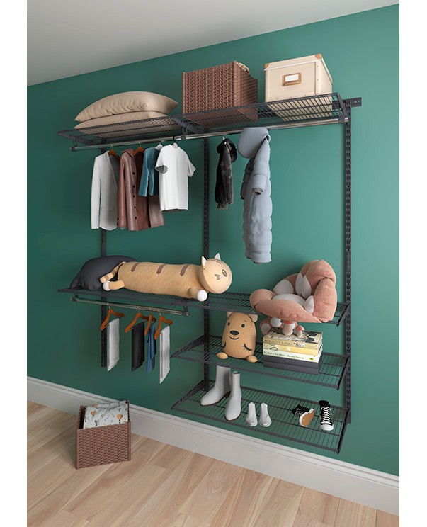 Гардеробная система Практик Home Optima G180 графит купить в Котласе Гардеробная система Практик Home Optima G180 графит купить в Котласе