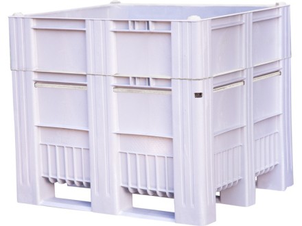 BoxPallet 1200x1000x1035 мм сплошной на полозьях серый купить в Котласе
