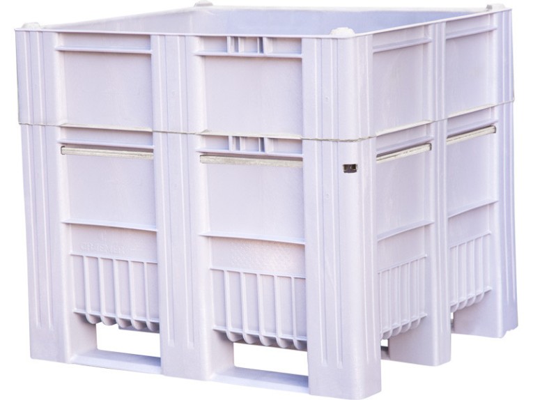 BoxPallet 1200x1000x1035 мм сплошной на полозьях серый купить в Котласе