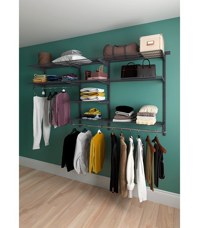 Гардеробная система Практик Home Optima G240 графит купить в Котласе Гардеробная система Практик Home Optima G240 графит купить в Котласе