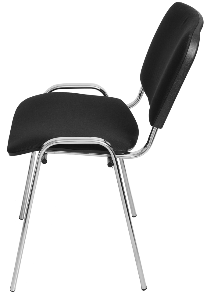 Стул Изо (черная ткань, хром) купить в Котласе Стул Изо (черная ткань, хром) купить в Котласе