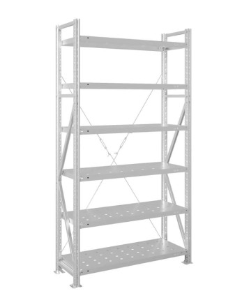 Стеллаж MS U 3000x700x600 6 полок (200 кг, перф) купить в Котласе