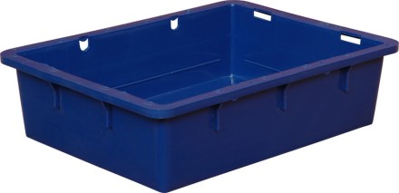 Ящик сырково-творожный 532х400х141 синий без крышки купить в Котласе