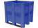 BoxPallet 1300х1150х1250 сплошной, на 3 полозьях синий купить в Котласе