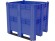 BoxPallet 1300х1150х1250 сплошной, на 3 полозьях синий купить в Котласе