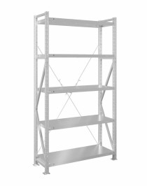 Стеллаж MS U 3000x700x400 5 полок (350 кг, металл)