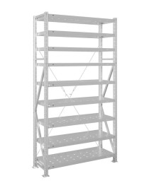 Стеллаж MS U 3000x700x600 9 полок (200 кг, перф)