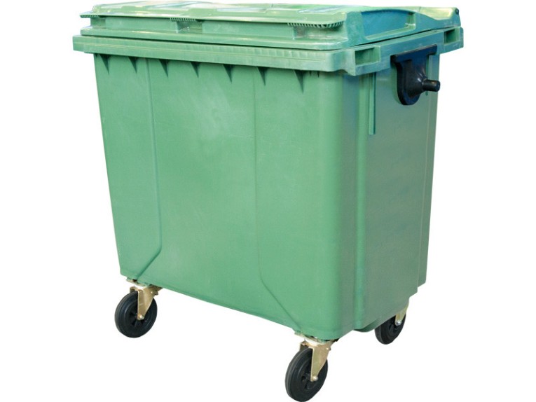 Мусорный контейнер 1 100л. на колёсах, с крышкой цв. зелёный купить в Котласе Мусорный контейнер 1 100л. на колёсах, с крышкой цв. зелёный купить в Котласе