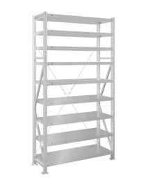 Стеллаж MS U 2000x1500x800 9 полок (150 кг, металл) Стеллаж MS U 2000x1500x800 9 полок (150 кг, металл)