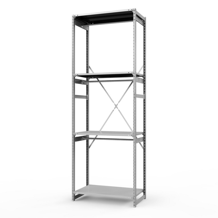 Стеллаж металлический ТСУ Универсал, 3000х1060х500 мм.Штанги: 3шт. Полки: металл 4 шт. купить в Котласе