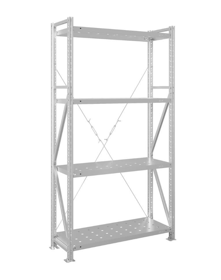 Стеллаж MS U 2000x700x1000 4 полки (400 кг, перф) купить в Котласе