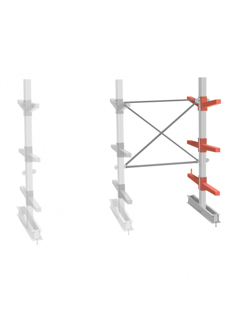 СТ-062 Стеллаж двухсторонний 3 яруса ДОП. купить в Котласе