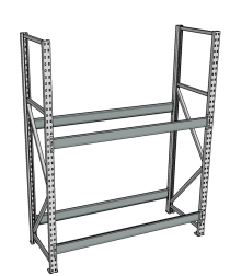 Стеллаж грузовой СГР 2000x1200x1000 2 полки (без настила) Стеллаж грузовой СГР 2000x1200x1000 2 полки (без настила)