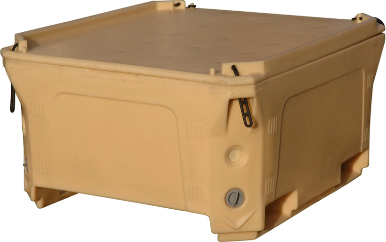 Контейнер 1230х1030х650 мм бежевый с крышкой купить в Котласе