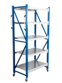 Стеллаж мобильный БиКом СТ-4 300x90x50 5 полок