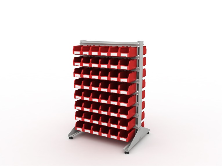 Стеллаж для пластиковых лотков SORTEX двухсторонний 1500x1000x800.02 купить в Котласе Стеллаж для пластиковых лотков SORTEX двухсторонний 1500x1000x800.02 купить в Котласе