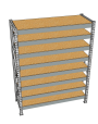 Стеллаж грузовой СГР 2000x2100x400 8 полок (ДСП) Стеллаж грузовой СГР 2000x2100x400 8 полок (ДСП)