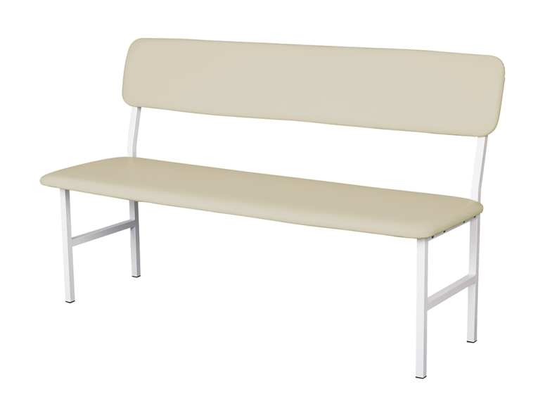 Банкетка медицинская со спинкой МД БС (слоновая кость) купить в Котласе
