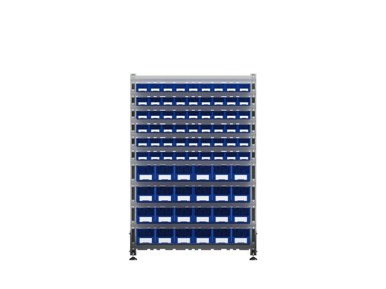 Стеллаж для пластиковых лотков SORTEX двухсторонний 1500x1000x800.04 купить в Котласе Стеллаж для пластиковых лотков SORTEX двухсторонний 1500x1000x800.04 купить в Котласе