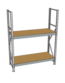Стеллаж грузовой СГР 3000x2100x800 2 полки (ДСП) Стеллаж грузовой СГР 3000x2100x800 2 полки (ДСП)