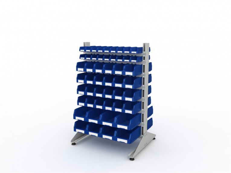 Стеллаж для пластиковых лотков SORTEX двухсторонний 1500x1000x800.06 купить в Котласе Стеллаж для пластиковых лотков SORTEX двухсторонний 1500x1000x800.06 купить в Котласе